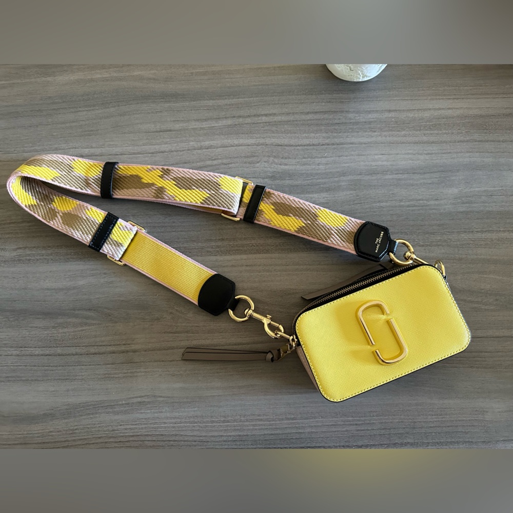 Yellow Marc Jacob Snapshot Crossbody